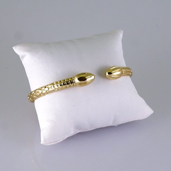 Bangles/ Pulsos Hombre /  Plain/  14K Real Color// P349