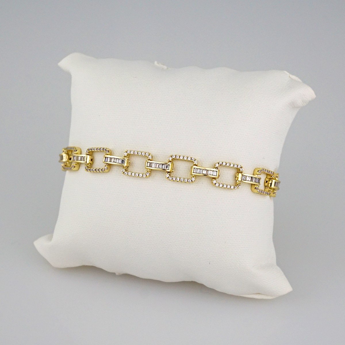 Bracelets Women/ Pulseras Dama/ Zircon Stone/ 14K Real Color// B485 - Image 2