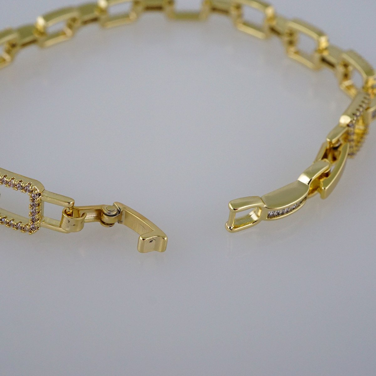 Bracelets Women/ Pulseras Dama/ Zircon Stone/ 14K Real Color// B485 - Image 3