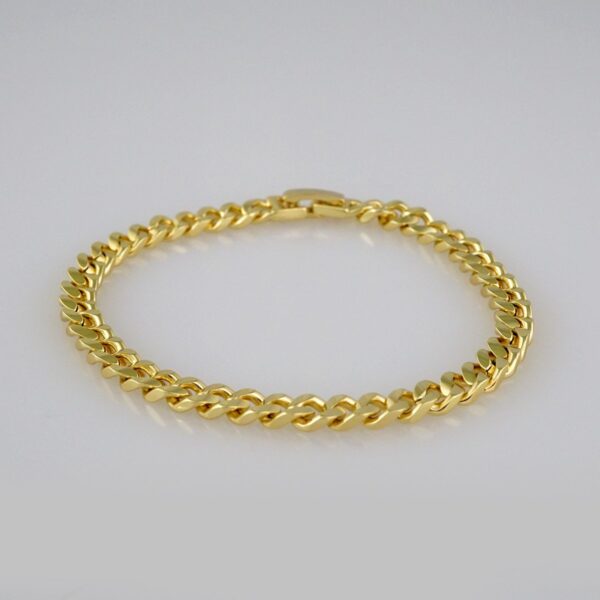 Bracelets Women/ Pulseras Dama/  Plain/ 14K Real Color// B486