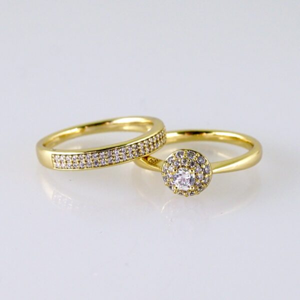 Women Ring/ Anillos Damas/ Wedding Ring/ Zircon Stone/ 14K Real Color// R0103E
