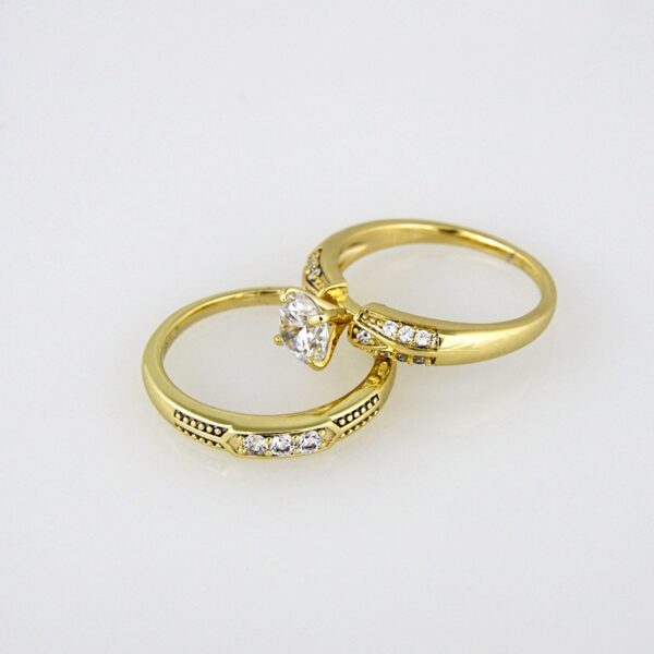 Woman Ring/ Anillos Damas/ Wedding Ring/  Zircon Stone/  14K Real Color// R068E