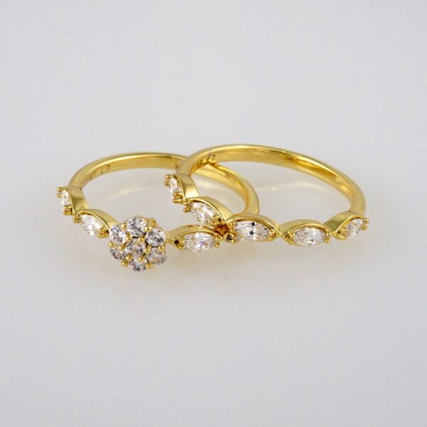 Woman Ring/ Anillos Damas/ Wedding Ring/ Zircon Stone/ 14K Real Color// R073E