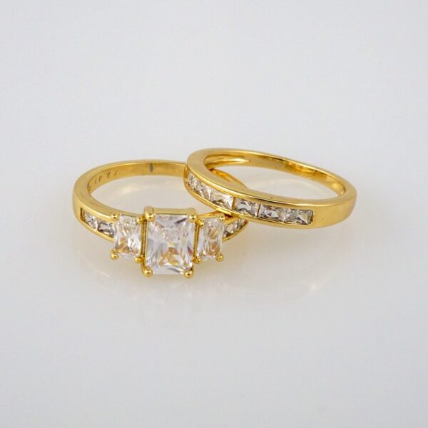 Woman Ring/ Anillos Damas/ Wedding Ring/ Zircon Stone/ 14K Real Color// R074E
