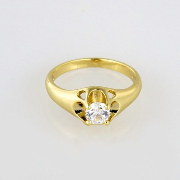 Woman Ring/ Anillos Damas/   14K Real Color/  Zircon Stone// R086