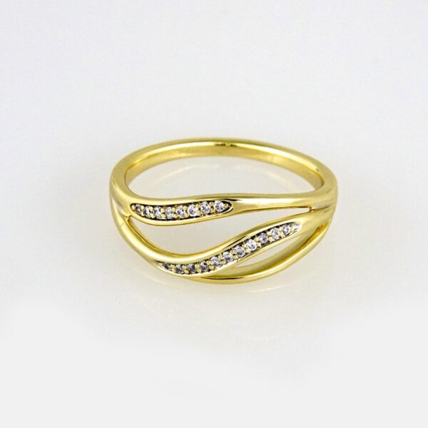 Woman Ring/ Anillos Damas/   14K Real Color/  Zircon Stone// R087