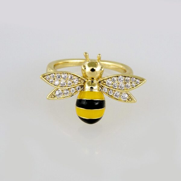 R088 Ring - Anillos - 14K Real Color - Zircon Stone