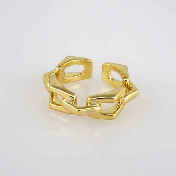 Woman Ring/ Anillos Damas/ Plain/ 14K Real Color// R089