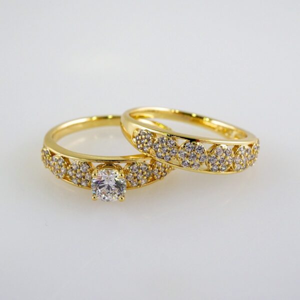 Women Ring/ Anillos Damas/  Wedding Ring/  Zircon Stone/  14K Real Color// R089E