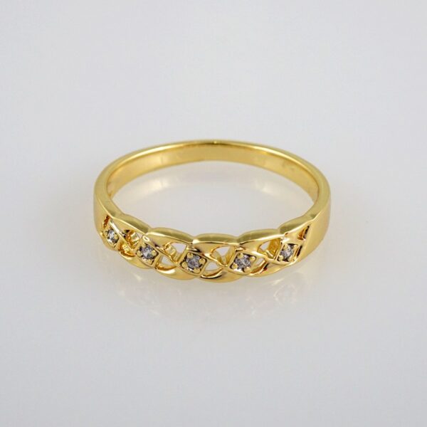 Woman Ring/ Anillos Damas/   14K Real Color/  Zircon Stone// R096