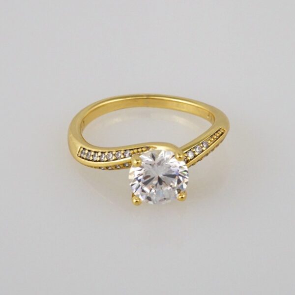 Woman Ring/ Anillos Damas/  14K Real Color/  Zircon Stone// R115