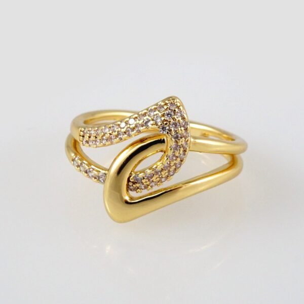 Woman Ring/ Anillos Damas/  14K Real Color/  Zircon Stone// R129