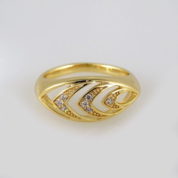 Woman Ring/ Anillos Damas/  14K Real Color/  Zircon Stone// R139
