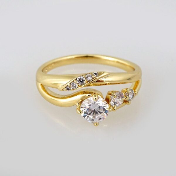 Woman Ring/ Anillos Damas/  14K Real Color/  Zircon Stone// R145