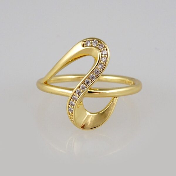 Woman Ring/ Anillos Damas/  14K Real Color/  Zircon Stone// R158