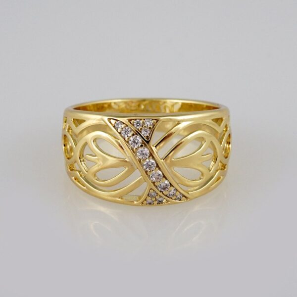 Woman Ring/ Anillos Damas/  14K Real Color/  Zircon Stone// R160