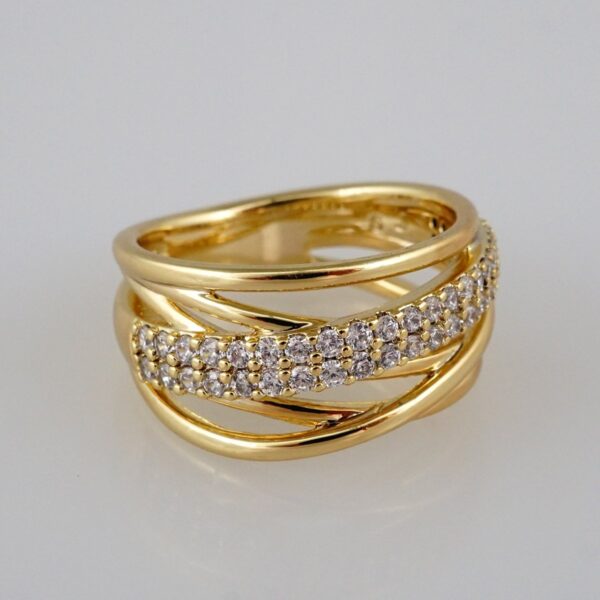 Woman Ring/ Anillos Damas/  14K Real Color/  Zircon Stone// R164