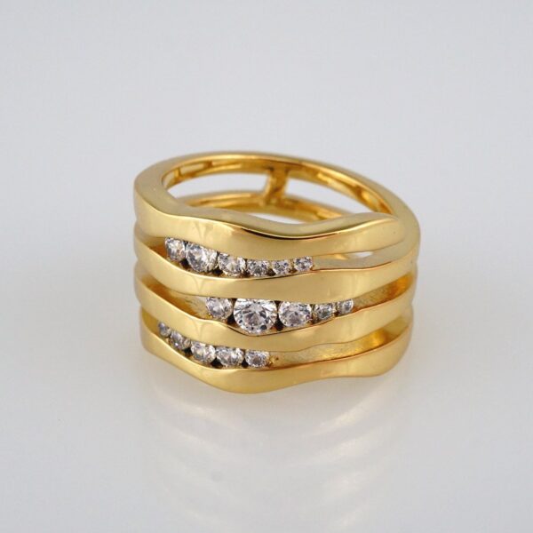 Woman Ring/ Anillos Damas/  14K Real Color/  Zircon Stone// R174