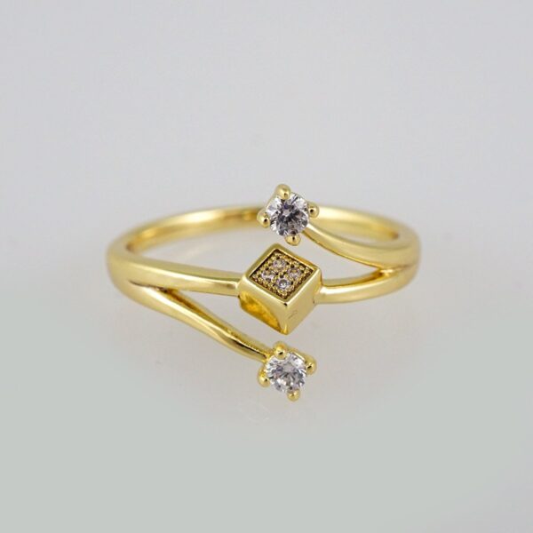 Woman Ring/ Anillos Damas/  14K Real Color/  Zircon Stone// R196