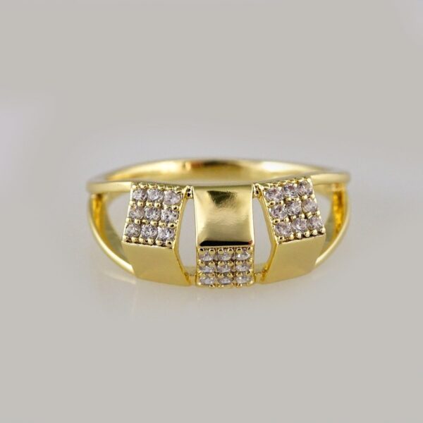 Women Ring/ Anillos Damas/  14K Real Color/  Zircon Stone// R208