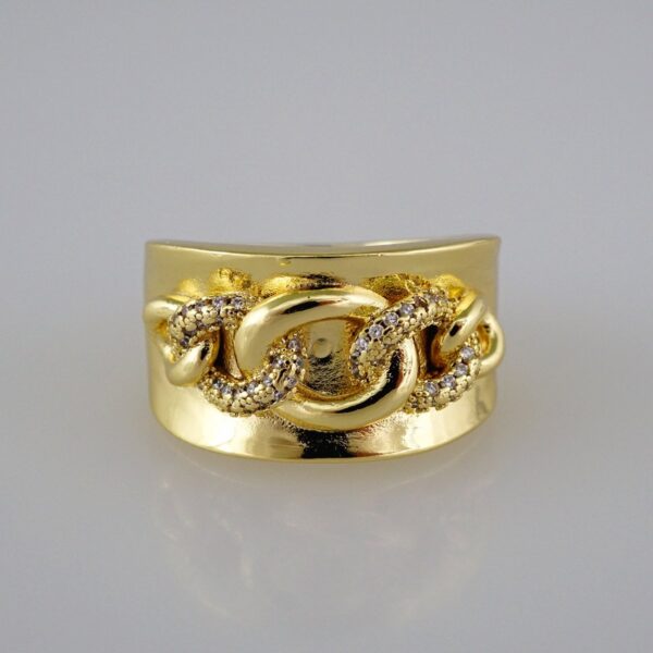 Women Ring/ Anillos Damas/   14K Real Color/  Zircon Stone// R221