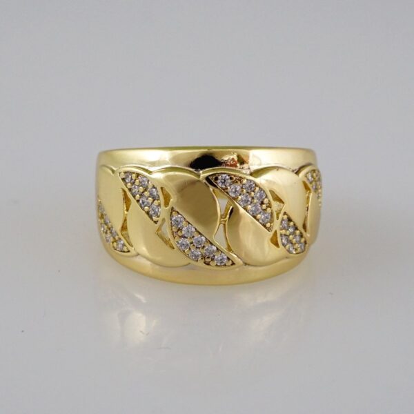 Women Ring/ Anillos Damas/  14K Real Color/ Zircon Stone// R225