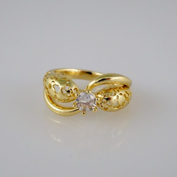 Women Ring/ Anillos Damas/  14K Real Color/ Zircon Stone// R231