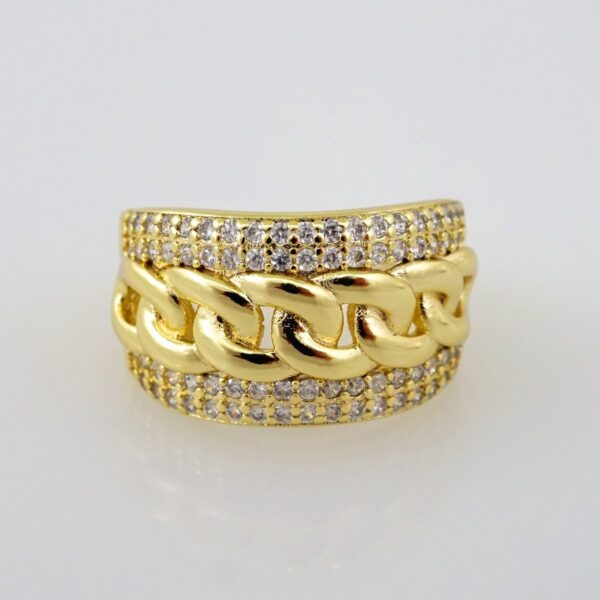 Women Ring/ Anillos Damas/   14K Real Color/  Zircon Stone// R260