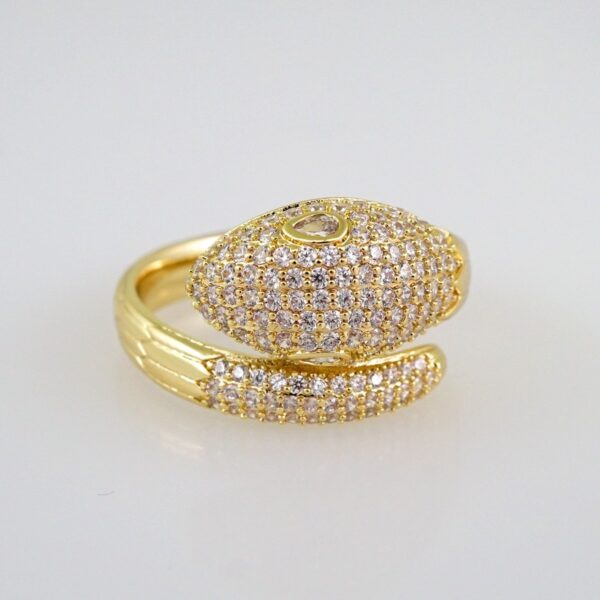 Women Ring/ Anillos Damas/   14K Real Color/  Zircon Stone// R271