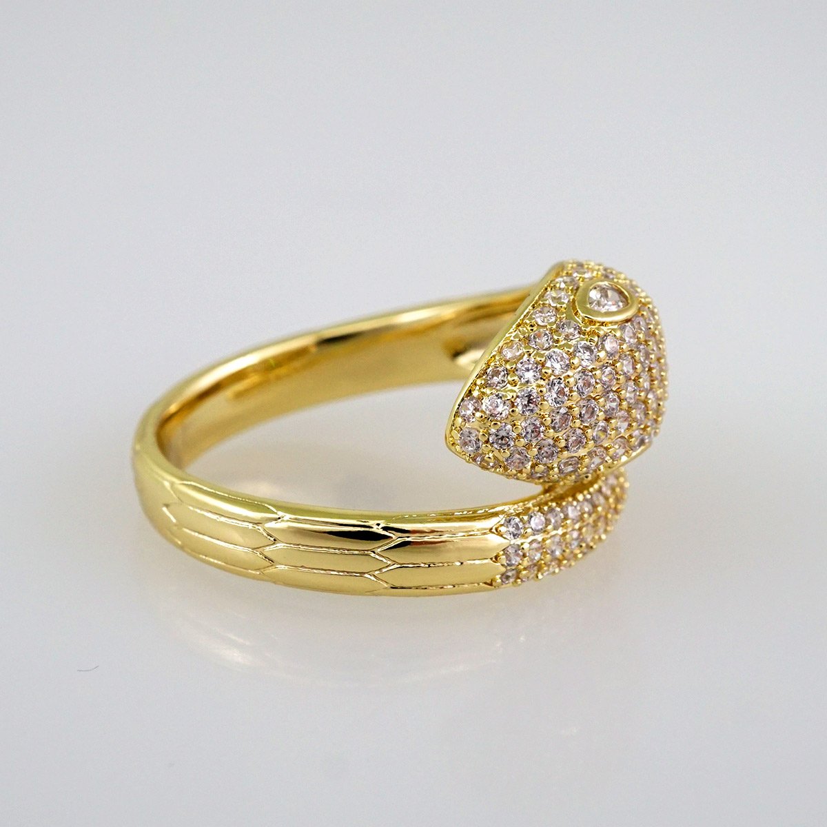Women Ring/ Anillos Damas/ 14K Real Color/ Zircon Stone// R271 - Image 2