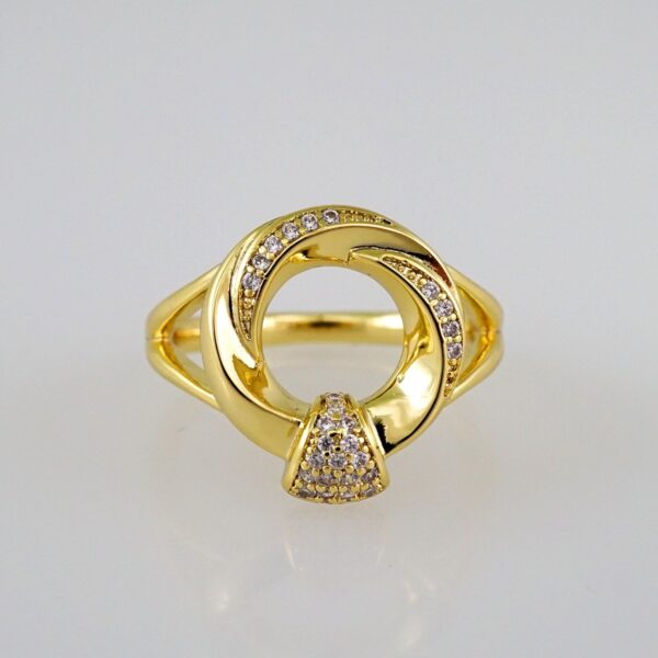 Women Ring/ Anillos Damas/  14K Real Color/ Zircon Stone// R275