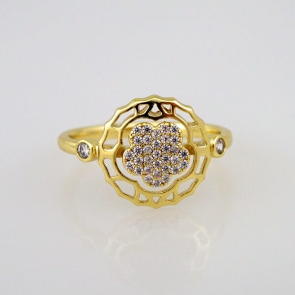 Women Ring/ Anillos Damas/  14K Real Color/  Zircon Stone// R289