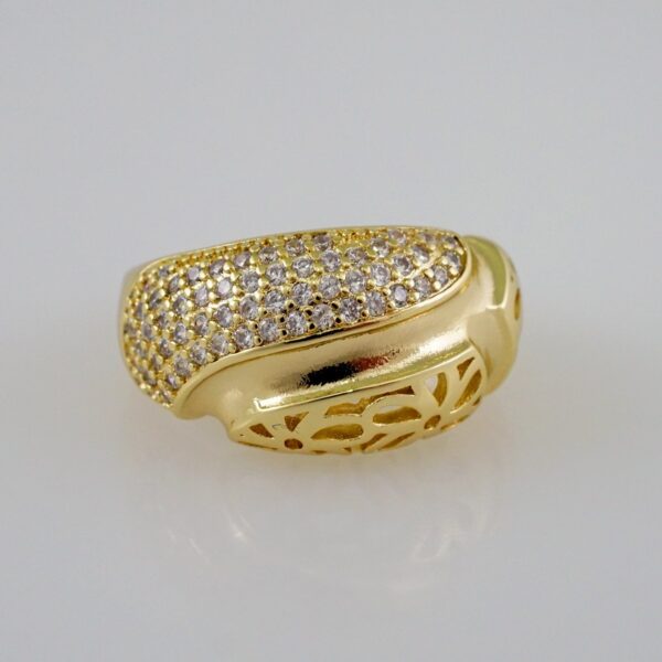 Women Ring/ Anillos Damas/  14K Real Color/  Zircon Stone// R311