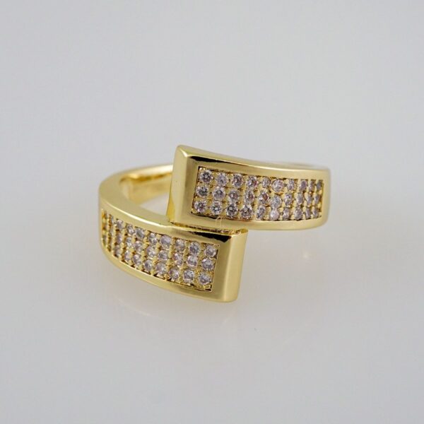 Women Ring/ Anillos Damas/  14K Real Color/  Zircon Stone// R314