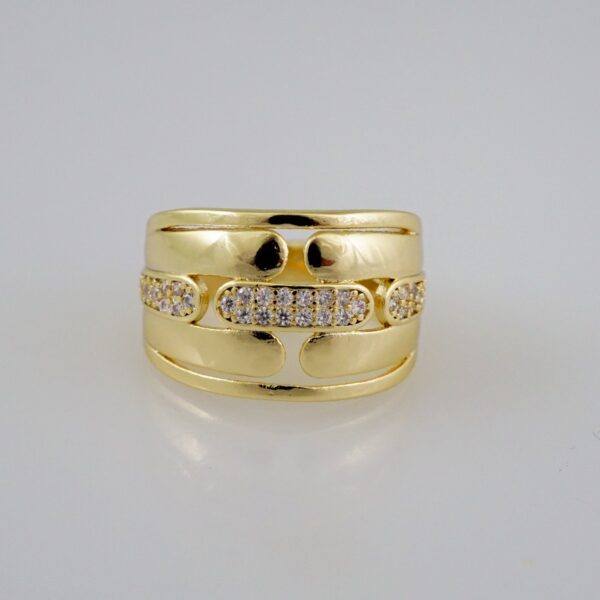 Women Ring/ Anillos Damas/  14K Real Color/  Zircon Stone// R315