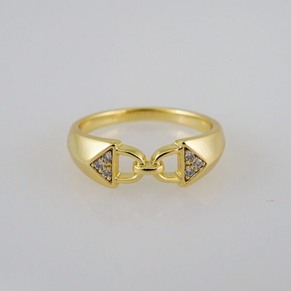 Women Ring/ Anillos Damas/  14K Real Color/  Zircon Stone// R321