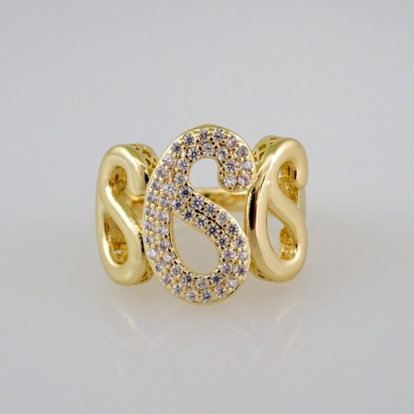 Women Ring/ Anillos Damas/  14K Real Color/ Zircon Stone// R326