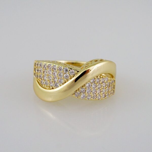 Women Ring/ Anillos Damas/  14K Real Color/ Zircon Stone// R327