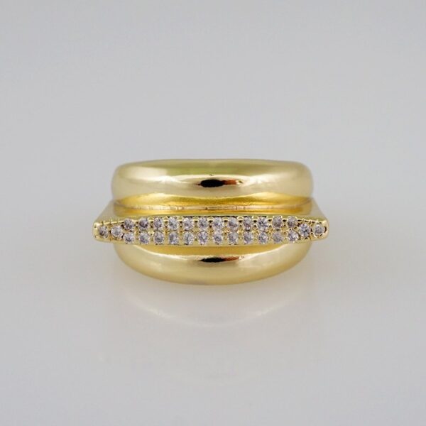 Women Ring/ Anillos Damas/  14K Real Color/  Zircon Stone// R329