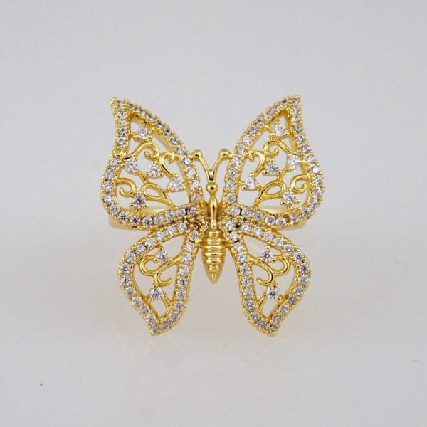 Women Ring/ Anillos Damas/  14K Real Color/  Zircon Stone// R331