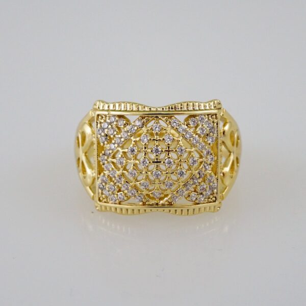 Women Ring/ Anillos Damas/  14K Real Color/  Zircon Stone// R332