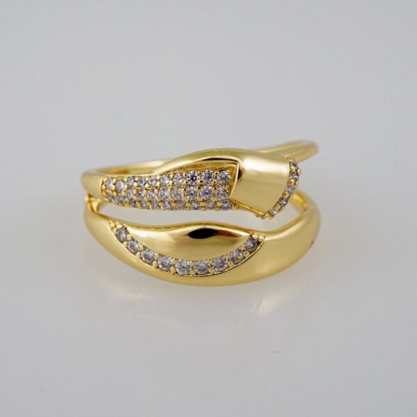 Women Ring/ Anillos Damas/  14K Real Color/  Zircon Stone// R334