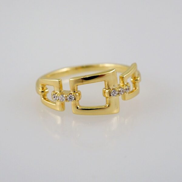 Women Ring/ Anillos Damas/  14K Real Color/  Zircon Stone// R339