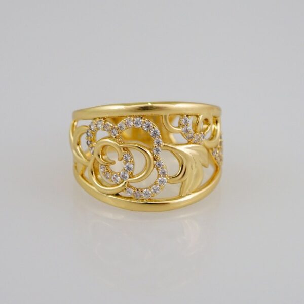 Women Ring/ Anillos Damas/  14K Real Color/  Zircon Stone// R341