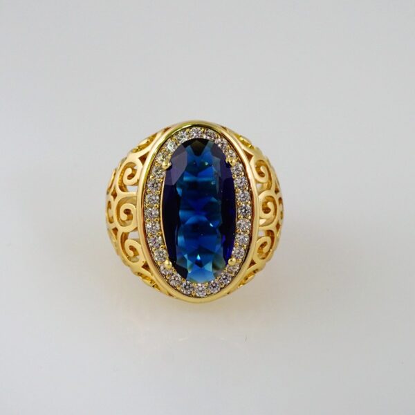Women Ring/ Anillos Damas/  14K Real Color/  Zircon Stone// R358