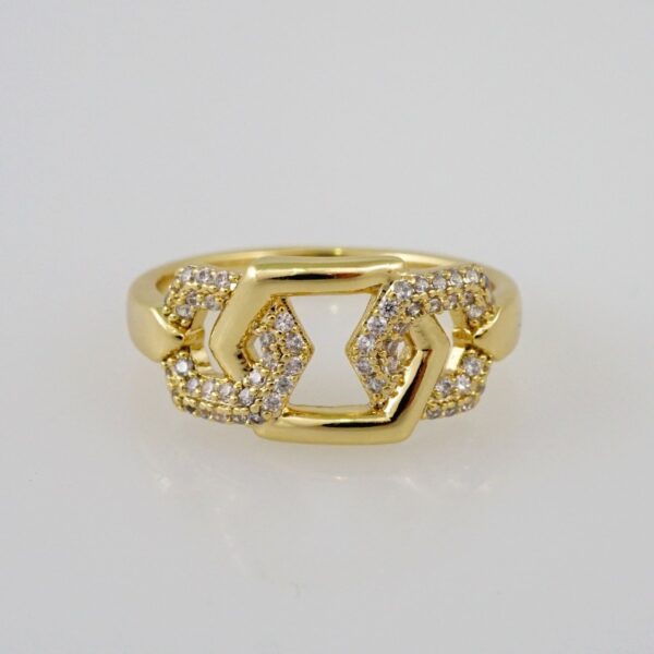Women Ring/ Anillos Damas/  14K Real Color/  Zircon Stone// R362