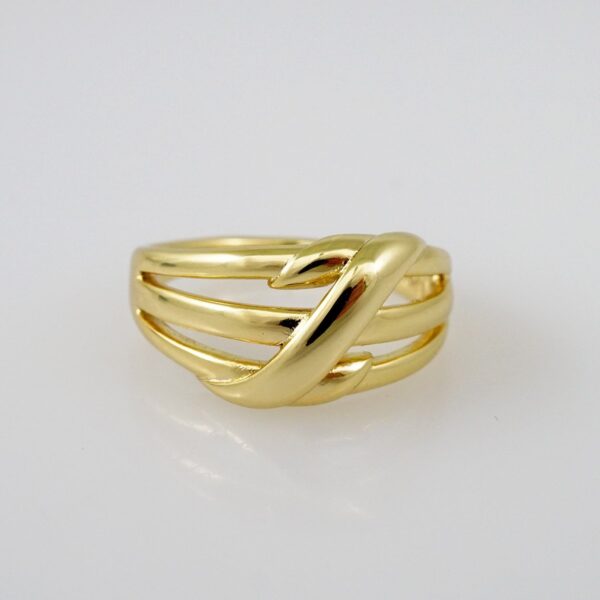 Women Ring/ Anillos Damas/  14K Real Color/  Plain// R364