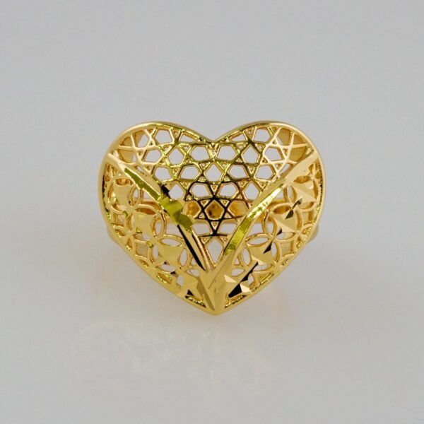 Women Ring/ Anillos Damas/  14K Real Color/  Plain// R385
