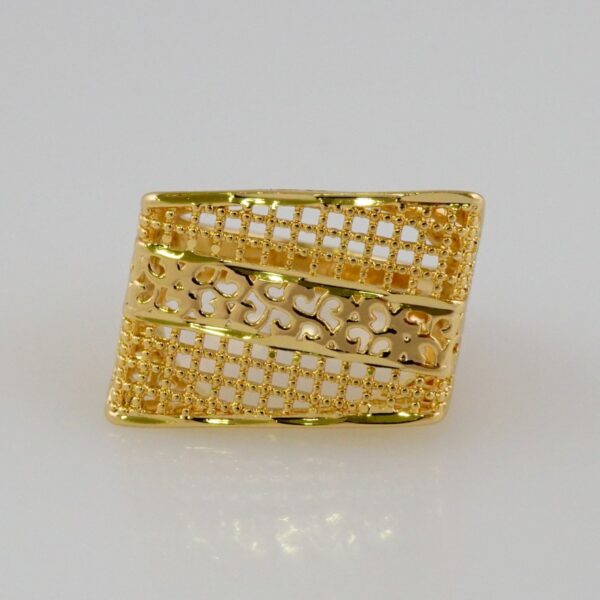 Women Ring/ Anillos Damas/  14K Real Color/  Plain// R387