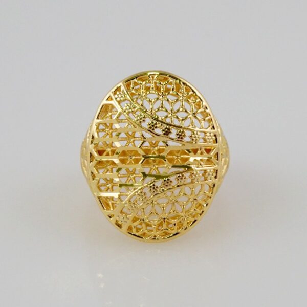 Women Ring/ Anillos Damas/  14K Real Color/  Plain// R389